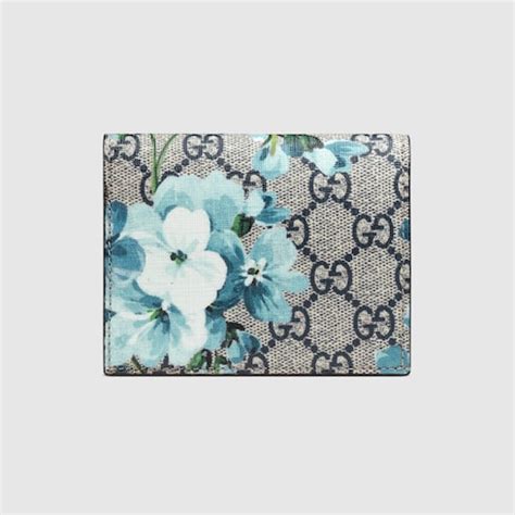 gucci supreme bloom card case|Gucci Blue GG Blooms Supreme Canvas Card Case .